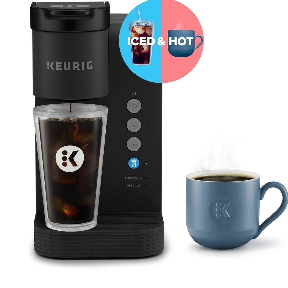 Keurig Black and Blue Coffee Maker